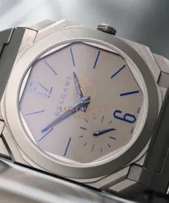 Alternative view of Bulgari Octo Finissimo Titanium Extra Thin Grey / Blue 40mm LE 102945 - 2018