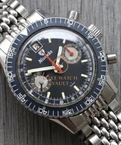 Alternative view of Nivada Chronomaster Aviator Sea Diver Chronoking Date 87033 - 1970's