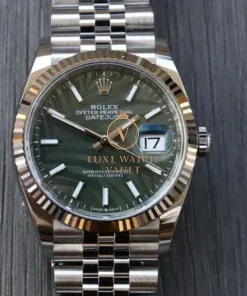 Rolex Datejust 36mm Green Palm Motif Dial 126234 - Brand New 2024