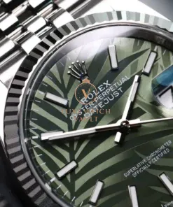 Alternative view of Rolex Datejust 36mm Green Palm Motif Dial 126234 - Brand New 2024