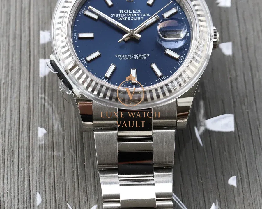 Rolex Datejust 41 DJ41 Blue Stick Oyster 126334 - Unworn - Image 9
