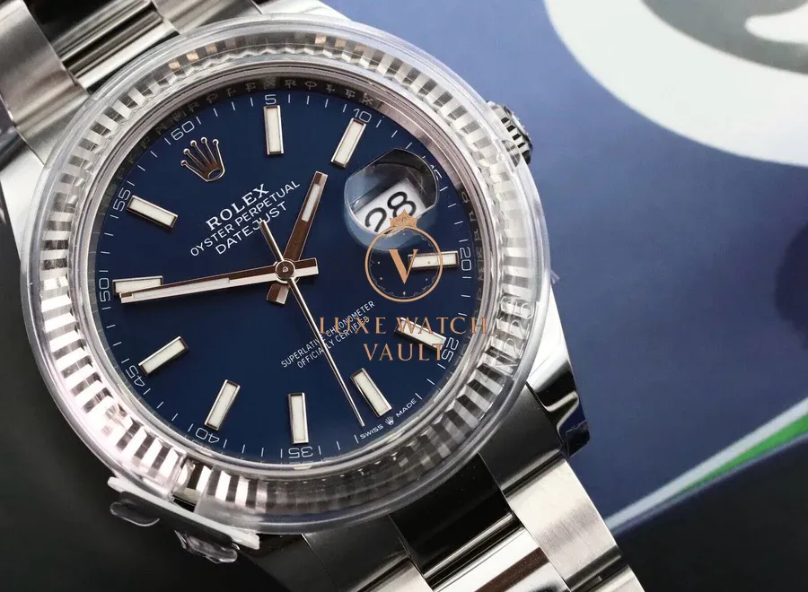 Rolex Datejust 41 DJ41 Blue Stick Oyster 126334 - Unworn - Image 4