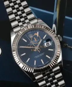 Alternative view of Rolex Datejust 41 DJ41 Blue Stick Jubilee 126334 - 2017