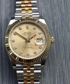 Rolex Datejust 41 DJ41 Oystersteel and Yellow Gold Diamond Dial 126333 - 2021