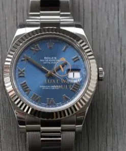 Rolex Datejust II Azzurro Blue Fluted 41 116334