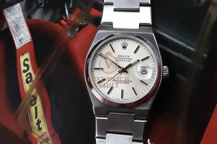 Rolex Datejust Oysterquartz 17000 R-Serial - Serviced with Box and Papers - Image 5