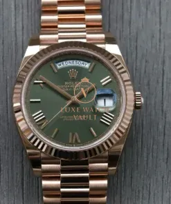 Rolex Day-Date 40 Everose Olive Green Dial 228235 - 2022