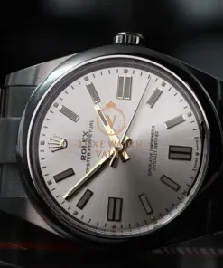 Alternative view of Rolex Oyster Perpetual 41 OP41 Silver Dial 124300 – 2023