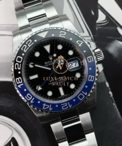 Alternative view of Rolex Oyster Perpetual GMT Master II Batman 116710BLNR - 2016