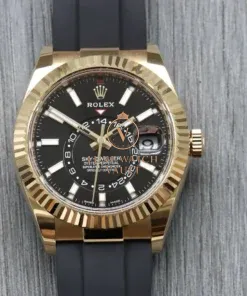 Rolex Sky-Dweller Yellow Gold Black Dial Oysterflex 326238 - 2021