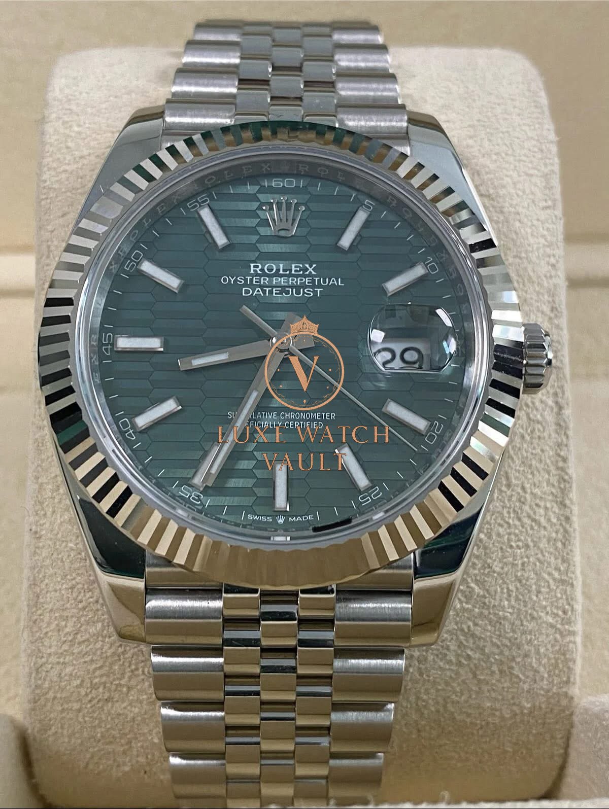 Datejust 41 Green Fluted Motif Dial 2023 - Image 7