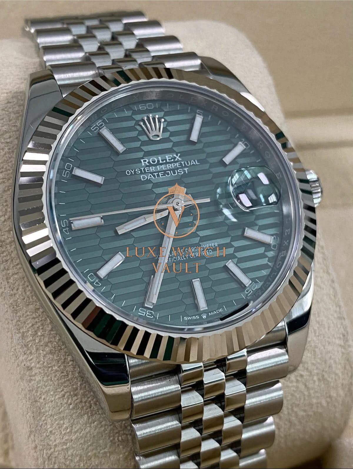 Datejust 41 Green Fluted Motif Dial 2023 - Image 6