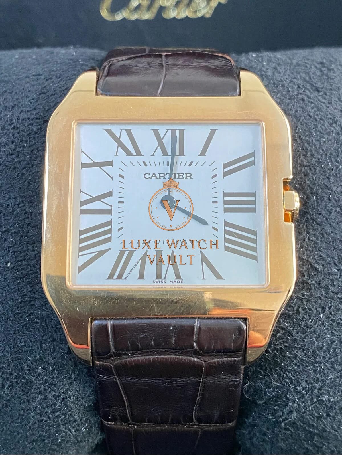 Cartier Santos-Dumont Large Pink Gold Case - Image 3