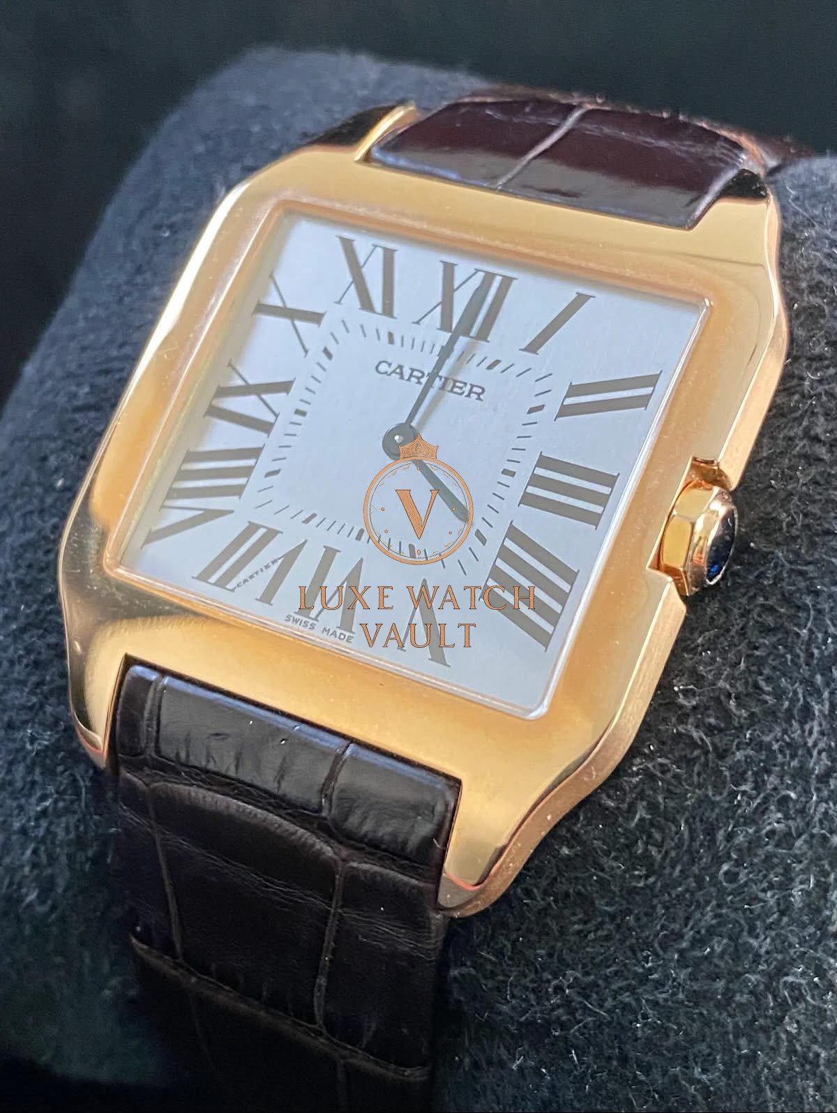 Cartier Santos-Dumont Large Pink Gold Case - Image 5