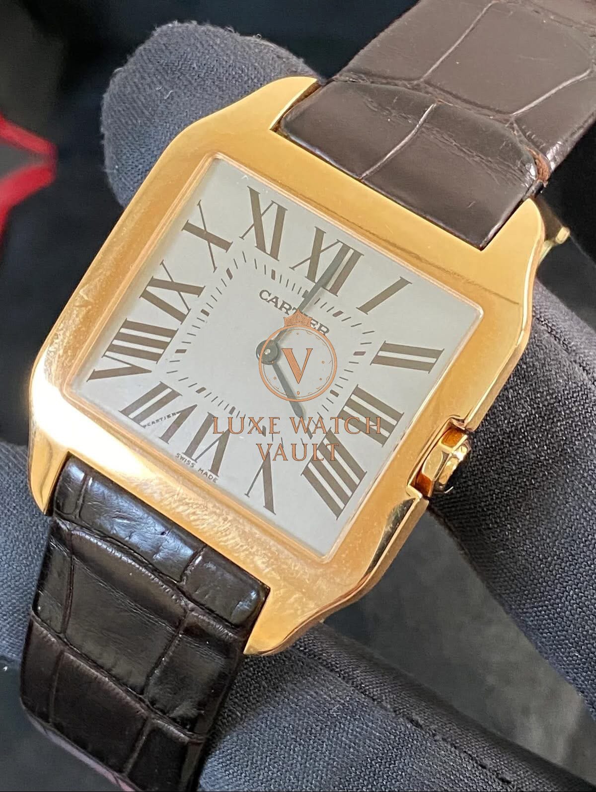 Cartier Santos-Dumont Large Pink Gold Case - Image 8