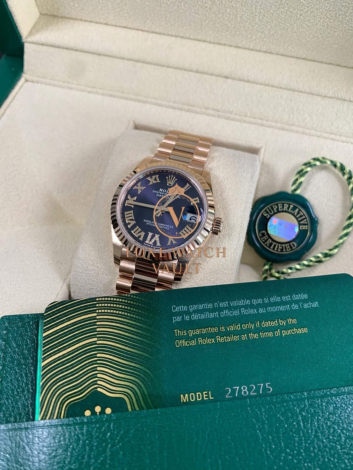 Rolex Datejust 31 Fluted Bezel Purple Aubergine Dial - Image 3
