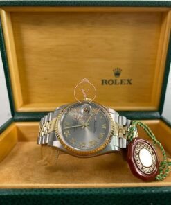 Alternative view of Rolex Steel & Yellow Gold Datejust 36 Rhodium Roman Dial