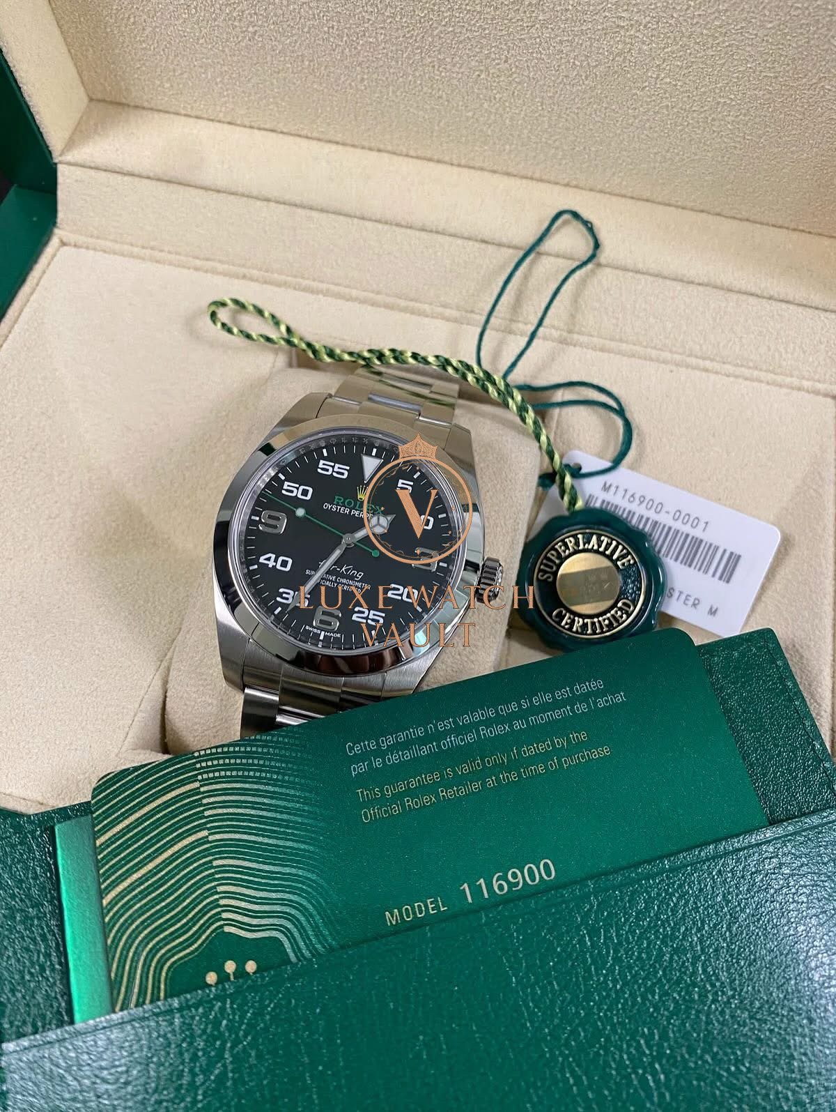 Rolex Air-King 40mm black dial